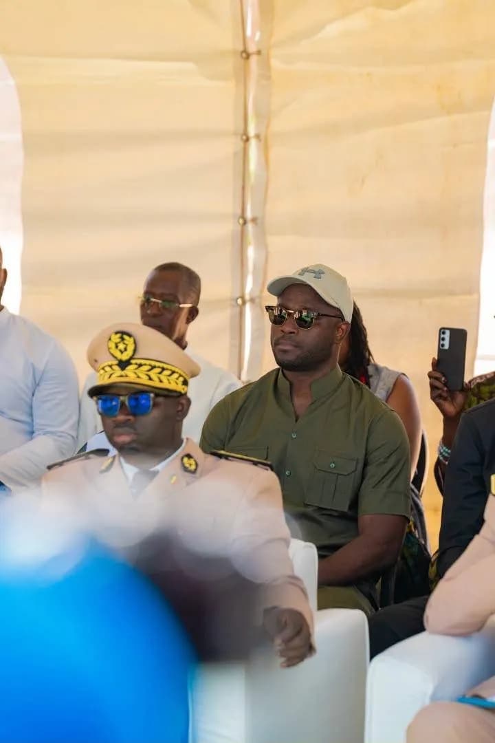 Marcel Mathias Manga lors d'une cérémonie officielle